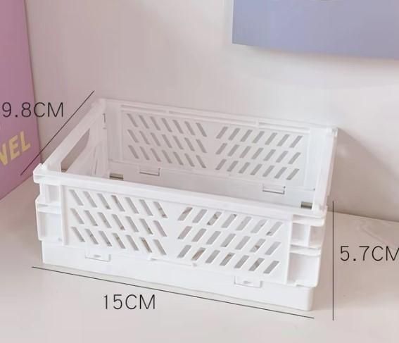 Folding Stackable Storage Organizer Box – Portable & Space-Saving Design