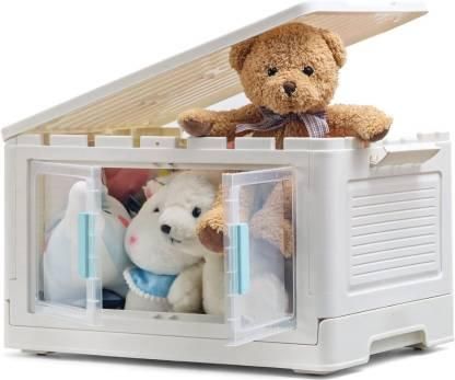 Folding Stackable Storage Organizer Box – Portable & Space-Saving Design